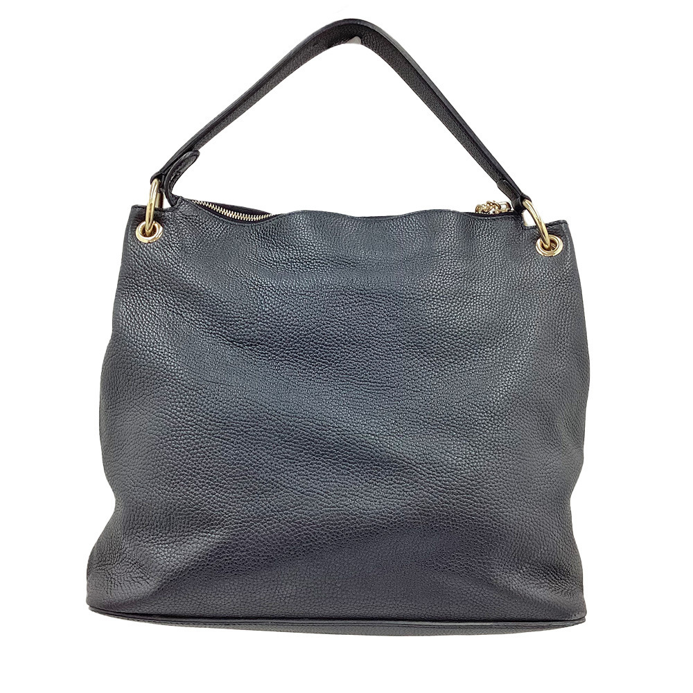 Gucci Shoulder Leather bag Large bag Soho Black Tote